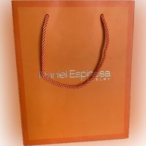 ❄️ Vintage Designer Daniel Espinosa Jewelry Paper Shopping Bag with Tassel